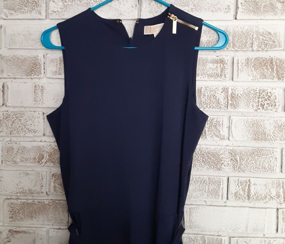Michael Kors NWT sz S Sleeveless/Cropped Jumpsuit True Navy